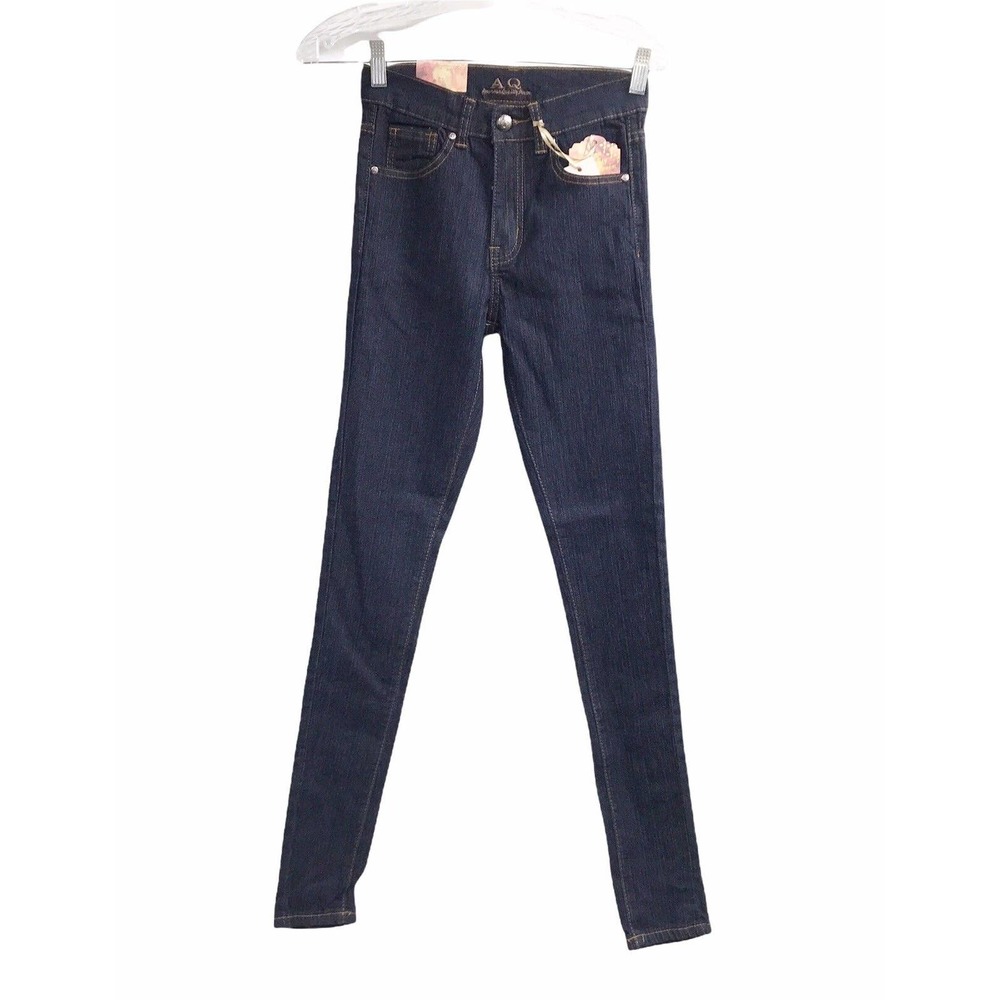 NEW AMERICAN QUALITY DENIM WOMEN'S SIZE 3 HIGH RISE SKINNY BLUE JEANS
